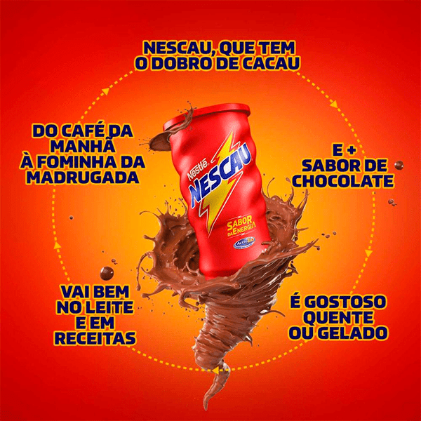 ACHOCOLATADO EM PO NESCAU 370GR