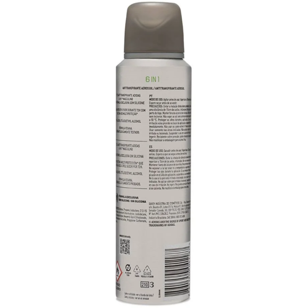 Desodorante Adidas Men 6 em 1 - 150ml - Imagem 2