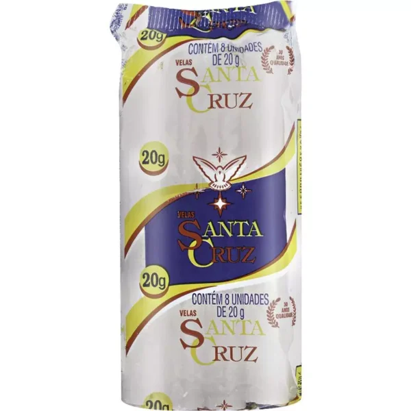 Vela Branca Santa Cruz 17gr - 8und