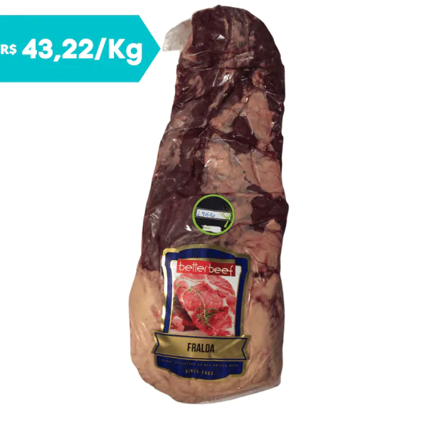 Fraldinha BetterBeef Carne Vácuo - 1,916Kg - Imagem 1