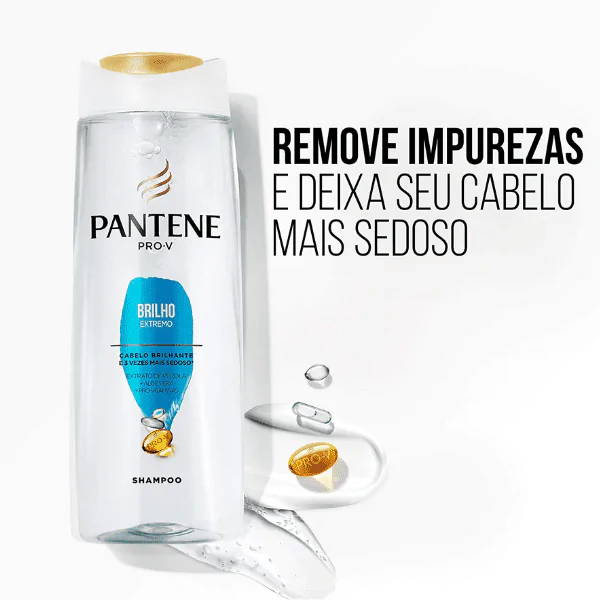 Shampoo Pantene Brilho Extremo - 400ml - Imagem 3