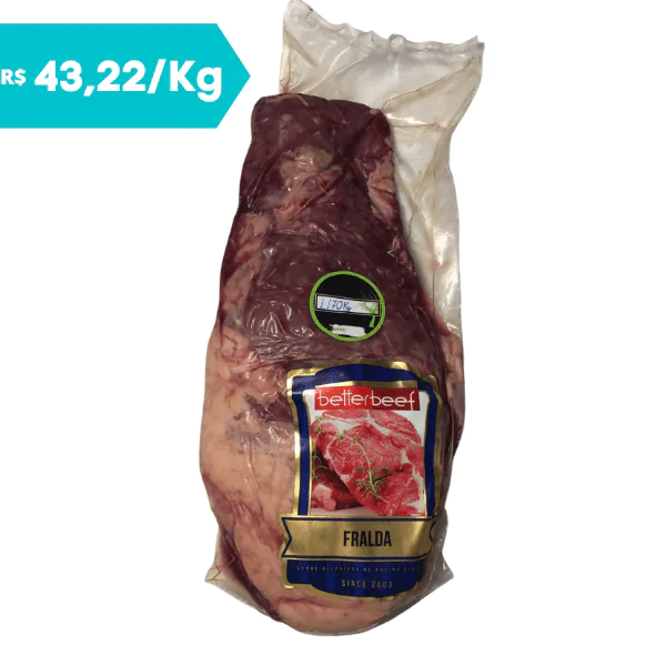 Fraldinha BetterBeef Carne Vácuo - 1,170Kg - Imagem 1