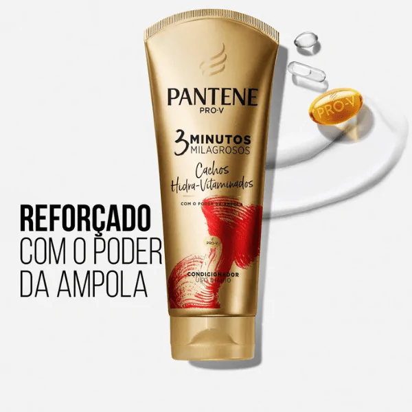 3 Minutos Milagrosos Pantene Cachos Hidra-Vitaminado - 170ml - Imagem 2