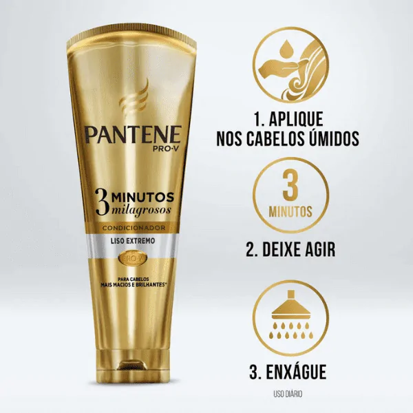 3 Minutos Milagrosos Pantene Liso Extremo - 170ml - Imagem 4