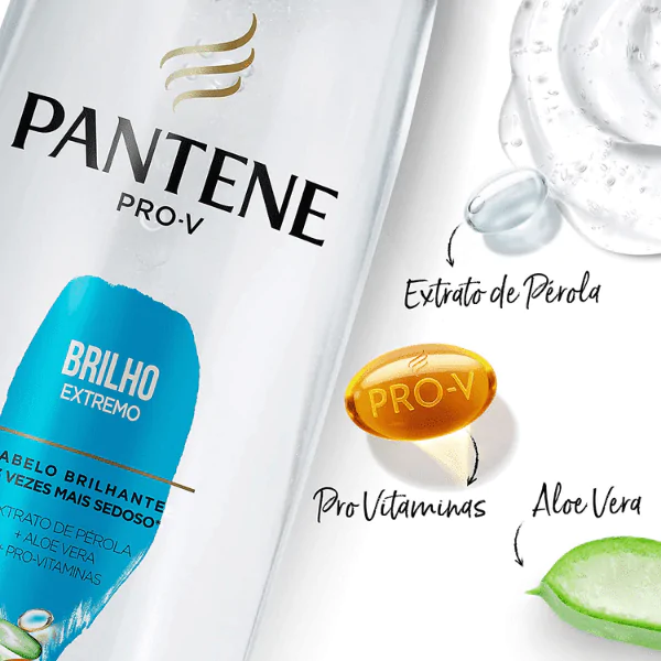 Shampoo Pantene Brilho Extremo - 400ml - Imagem 4