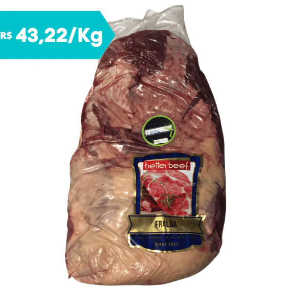 Fraldinha BetterBeef Carne Vácuo - 1,542Kg - Imagem 1