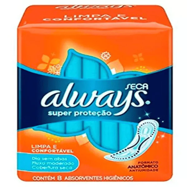 Absorvente Always Básico Seca sem Abas - 8und - Imagem 1