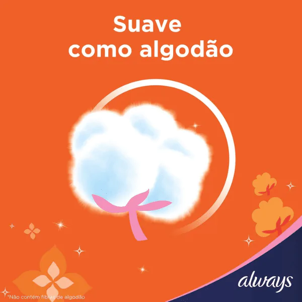 Absorvente Always Básico Suave sem Abas - 8und - Imagem 7