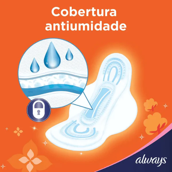 Absorvente Always Básico Seca com Abas - 8und - Imagem 4