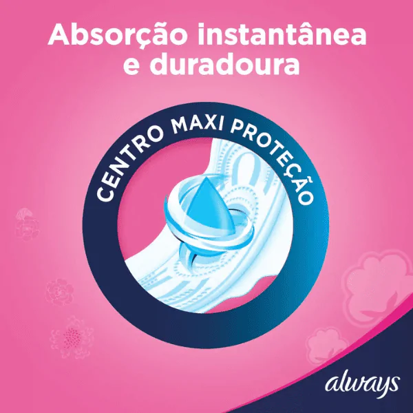 Absorvente Always Maxi Suave com Abas - 8und - Imagem 2