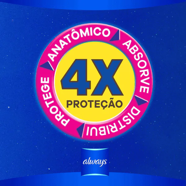 Absorvente Always Noturno Seca com Abas - 8und - Imagem 5