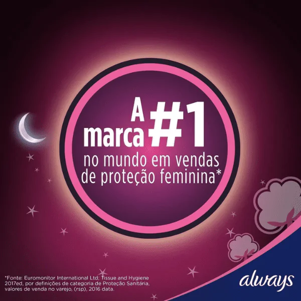 Absorvente Always Noturno Seca com Abas - 8und - Imagem 6