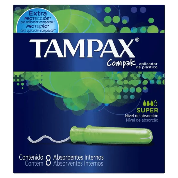 Absorvente Interno Tampax Compak - 8und - Imagem 1