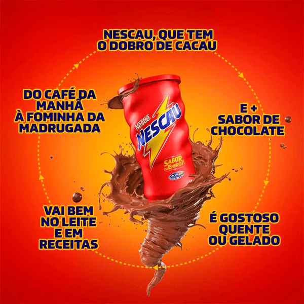 Achocolatado em Pó Nescau Tradicional - 330gr - Imagem 2