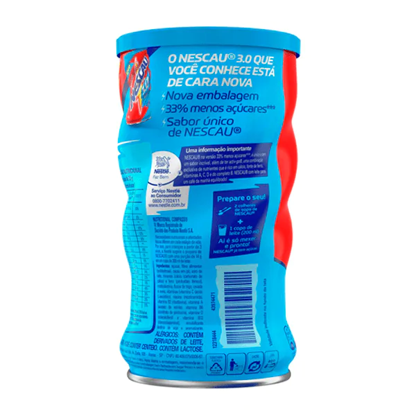 Achocolatado em Pó Nescau Menos Açúcar - 350gr - Imagem 2