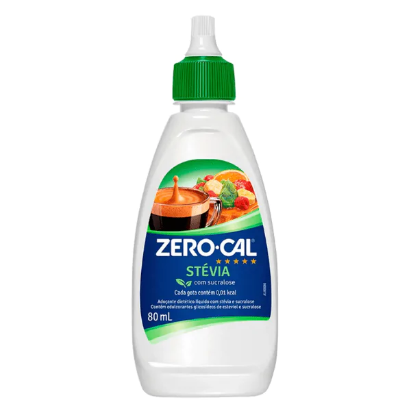 Adoçante Líquido ZeroCal Stévia - 80ml