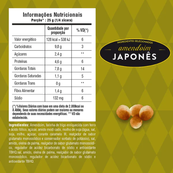 Amendoim Japonês Elma Chips - 145gr - Imagem 2