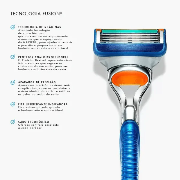 Aparelho de Barbear Gillette Fusion5 - 1und - Imagem 4