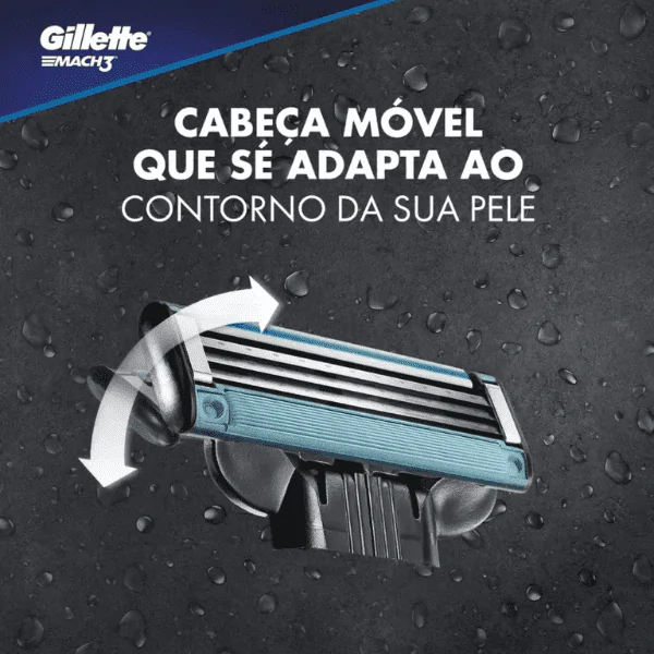 Aparelho de Barbear Mach3 Gillette Acqua - 1und - Imagem 5