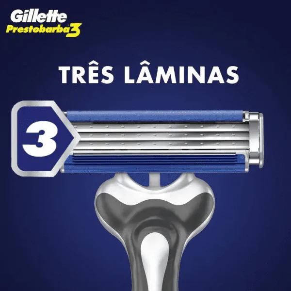 Aparelho de Barbear Prestobarba3 Gillette - 1und - Imagem 2