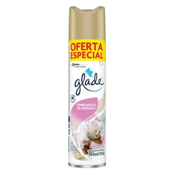 Aromatizador de Amb. Glade Aerosol Lemb. Infância- 360Ml-1 Aromatizador Glade Aerosol Lemb. Infância- 360ml - Imagem 1