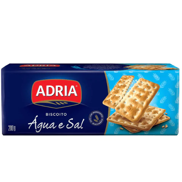 Biscoito Adria Água e Sal - 170gr - Imagem 1