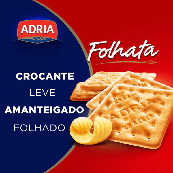 Biscoito Adria Cream Cracker Manteiga Folhata - 200gr - Imagem 2