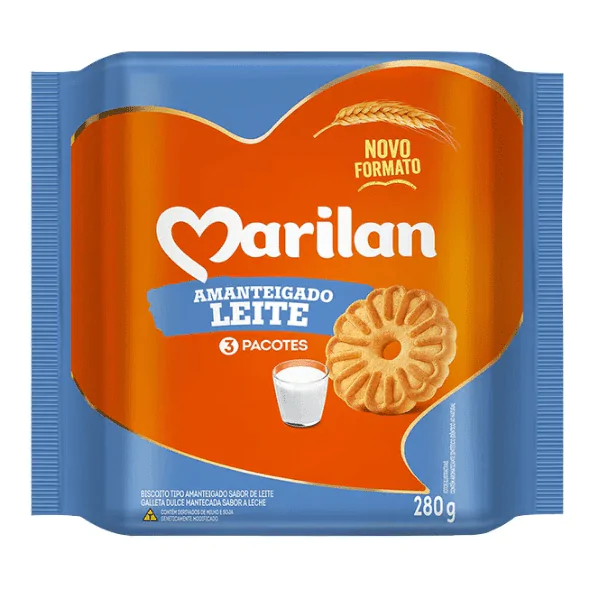 Biscoito Marilan Amanteigado Leite - 280G - Imagem 1
