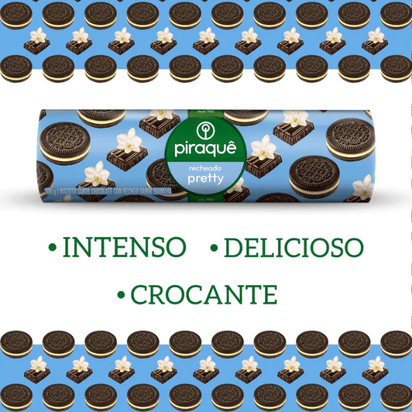 Biscoito Recheado Piraquê Pretty - 160gr - Imagem 2
