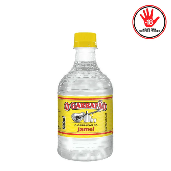 Cachaça Adoçada Caninha O Garrafão da Jamel - 500Ml - Imagem 1