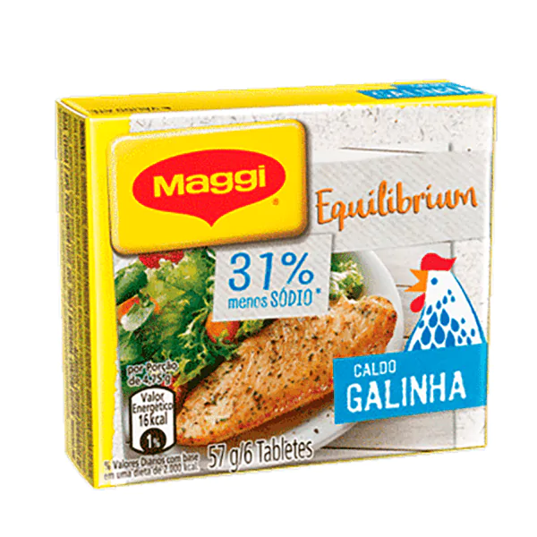 Caldo em Tablete Maggi Galinha Menos Sódio - 57gr - Imagem 2