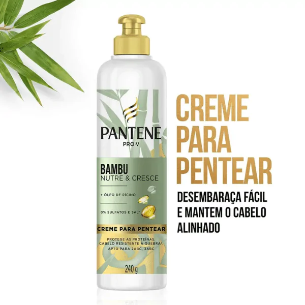 Creme para Pentear Pantene Bambu Nutre e Cresce - 240gr - Imagem 2