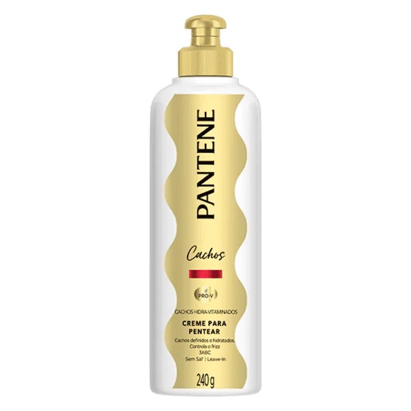 Creme Para Pentear Pantene Cachos Hidra-vitaminados - 240gr - Imagem 1