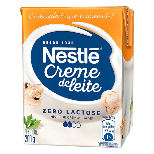Creme de Leite Nestlé Zero Lactose TP - 200gr - Imagem 1