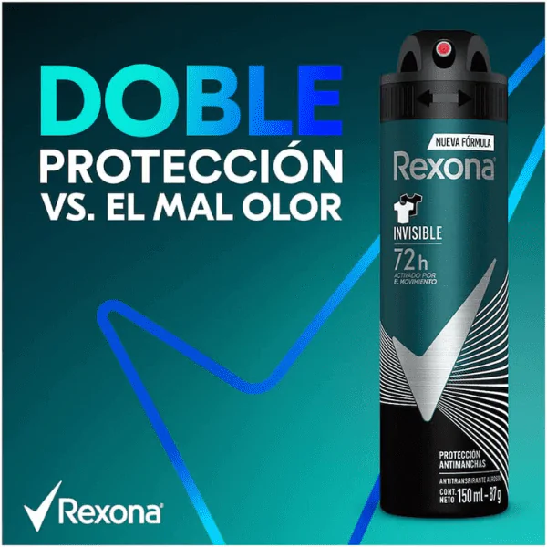 Desodorante Rexona Men Invisible - 150ml - Imagem 3