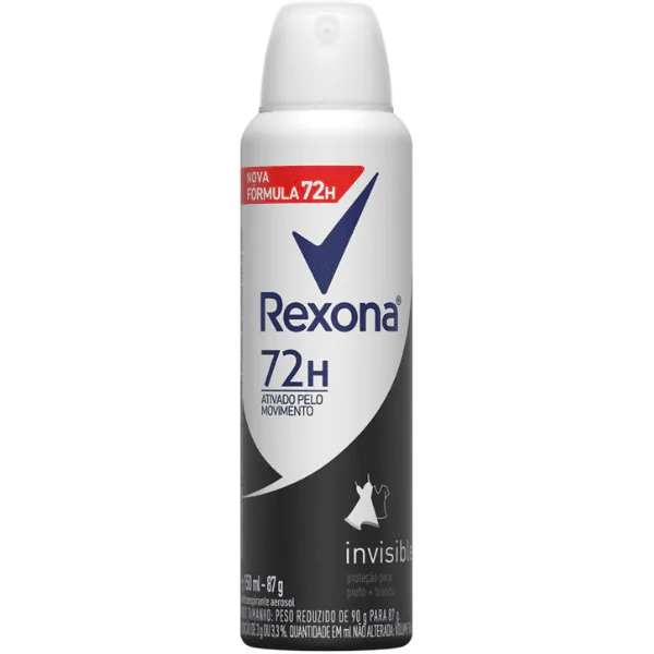 Desodorante Rexona Feminino Invisible – 200ml - Imagem 1