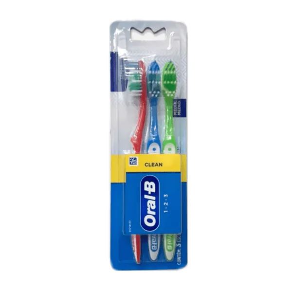 Escova de Dente Oral-B 123 - 3und - Imagem 1