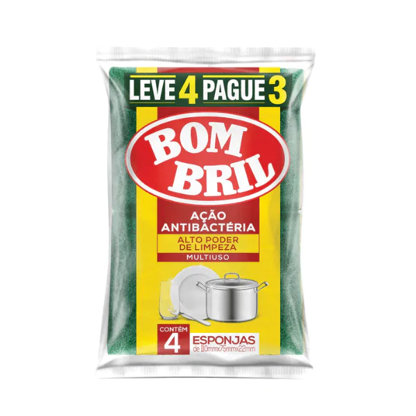 Esponja Multiuso Bombril - 4und