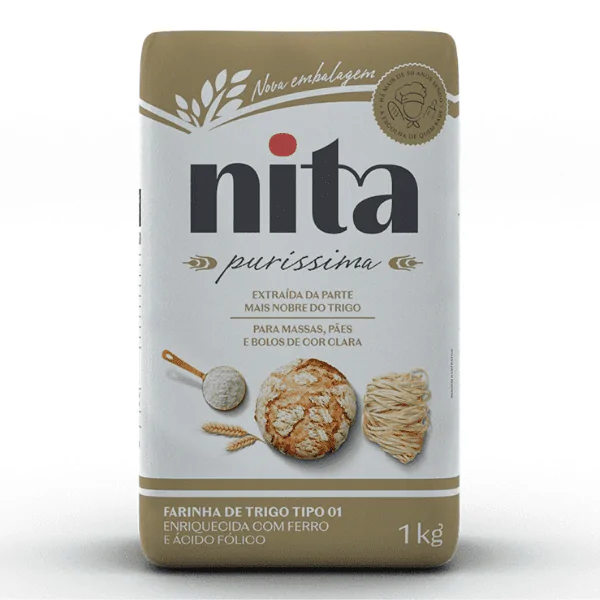 Farinha de Trigo Nita Puríssima - 1Kg - Imagem 1