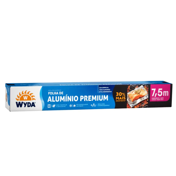 Papel Alumínio Wyda Rolo - 30cm x 7,5m - Imagem 2