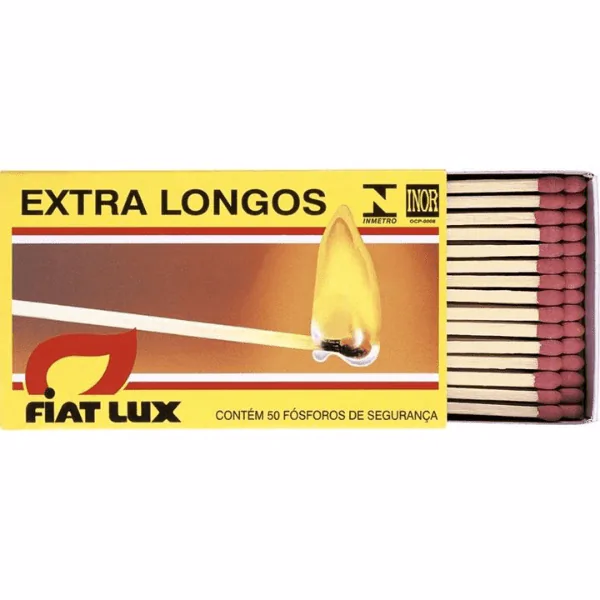 Fósforo Fiat Lux Extra Longos - 50 und - Imagem 1
