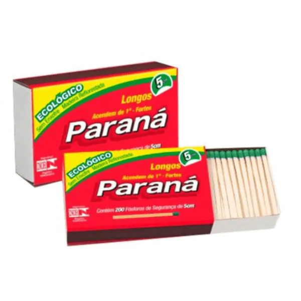 Fósforo Paraná Longo 100und - 3 caixas - Imagem 2