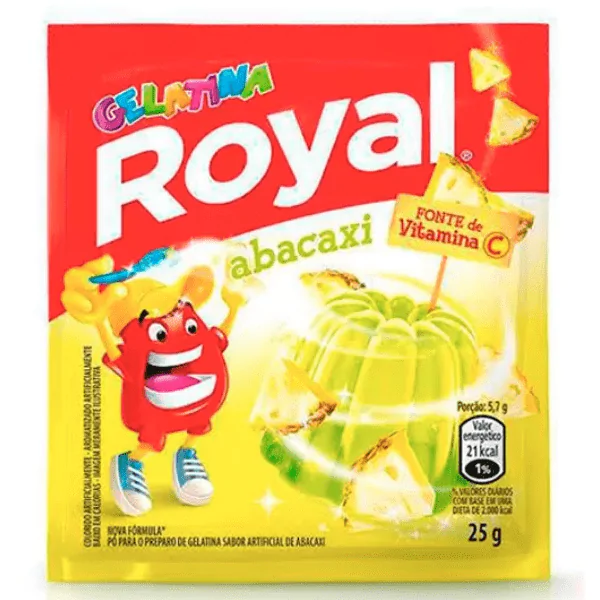 Gelatina Royal Sabor Abacaxi - 25gr - Imagem 1