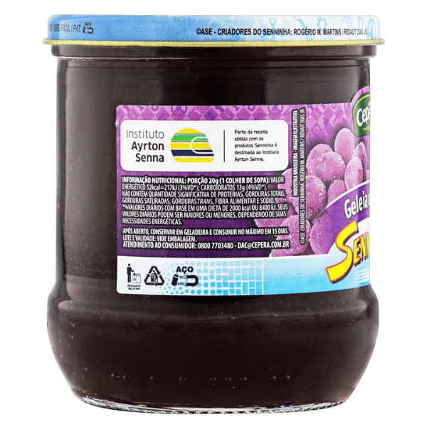 Geleia Senninha Uva VD - 230G - Imagem 2