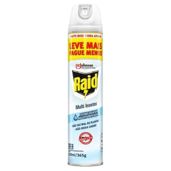 Inseticida Raid Aerosol Aqua Protection - 420ml - Imagem 1