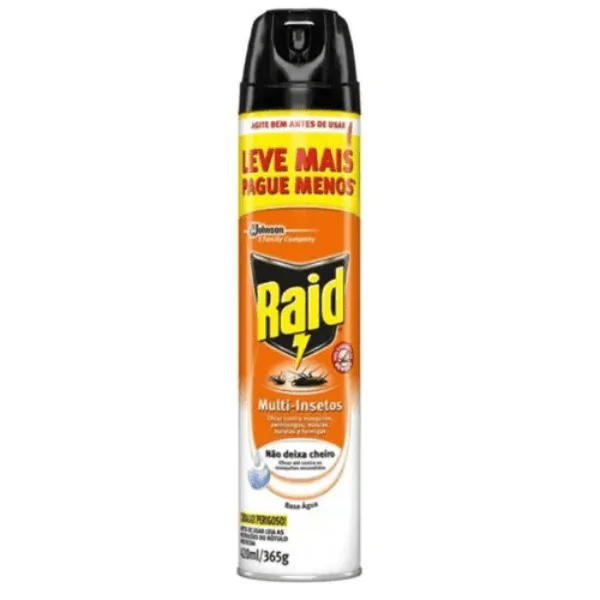 Inseticida Raid Aerossol Multi Insetos Base Água - 420ml - Imagem 1