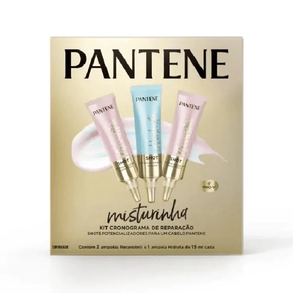 Kit 3 Un Ampola Tratamento Pantene Misturinha Cronograma de Reparação  - 15ml