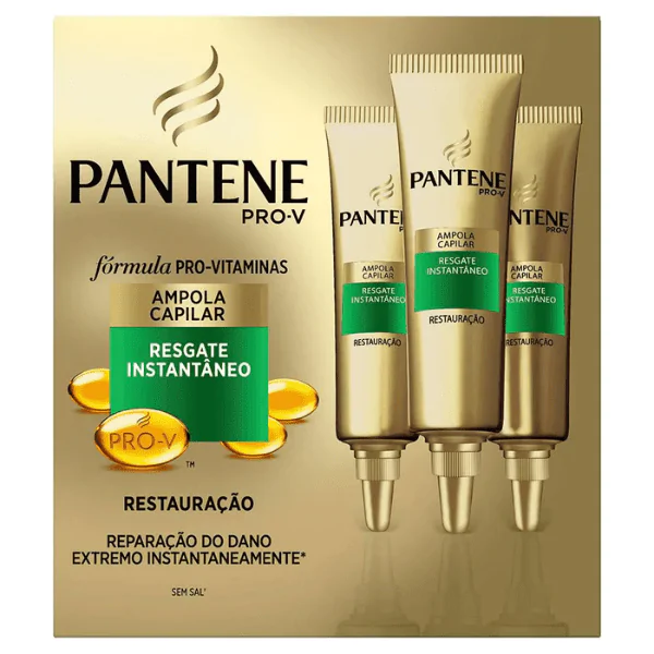 Kit 3 Un Ampola Tratamento Pantene Restauração - 15ml