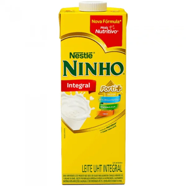 Leite UHT Integral Nestlé Ninho - 1L*