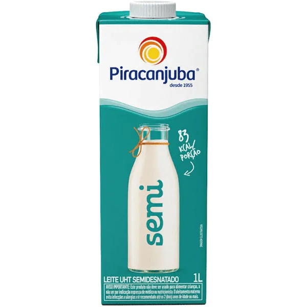 Leite Semidesnatado Piracanjuba - 1L - Imagem 1